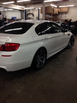 BMW M5 after repairs.