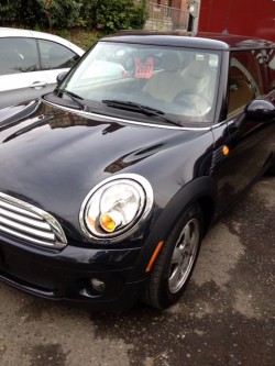 Mini Cooper after repairs to front end